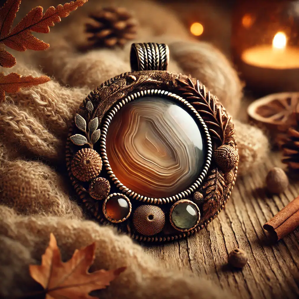 Podzimní minerály a kameny – achát pro stabilitu a klid v podzimním období
