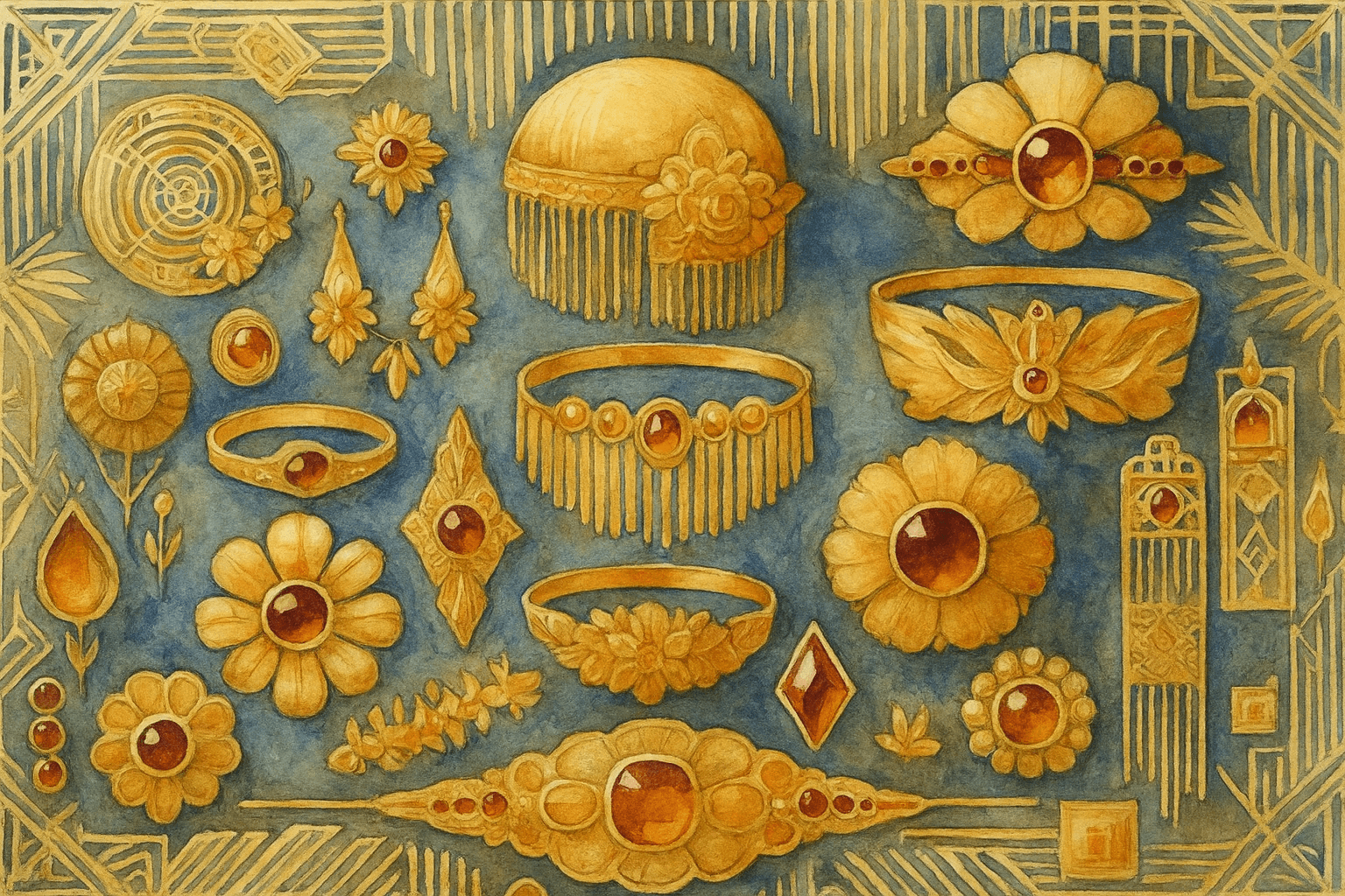 flapper šperky v art deco stylu