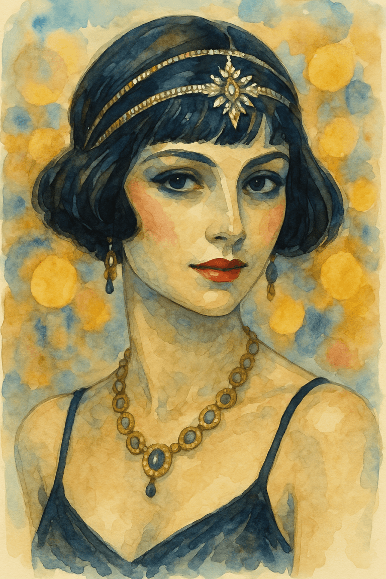 flapper_zena_akvarel_20leta