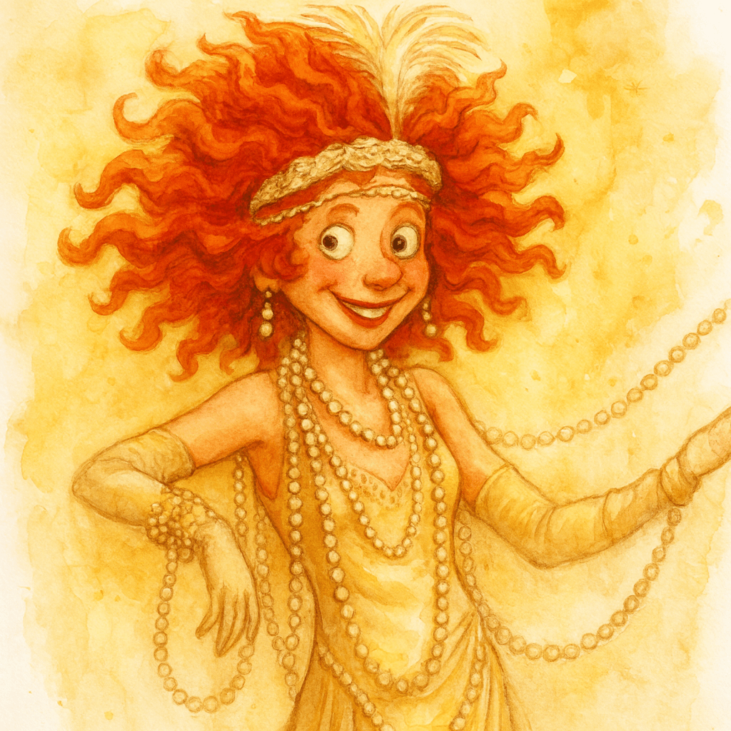 Lola Tralala převlečená jako flapperka