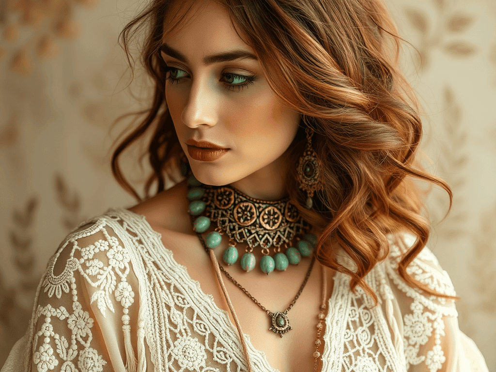 Bead-culture, šperky a móda, ruční práce, boho styl, elegantní šperky, módní doplňky, originální design, módní inspirace, šperky s korálky, unikátní šperky, módní trendy 2023, ručně vyrobené šperky, elegance a styl.