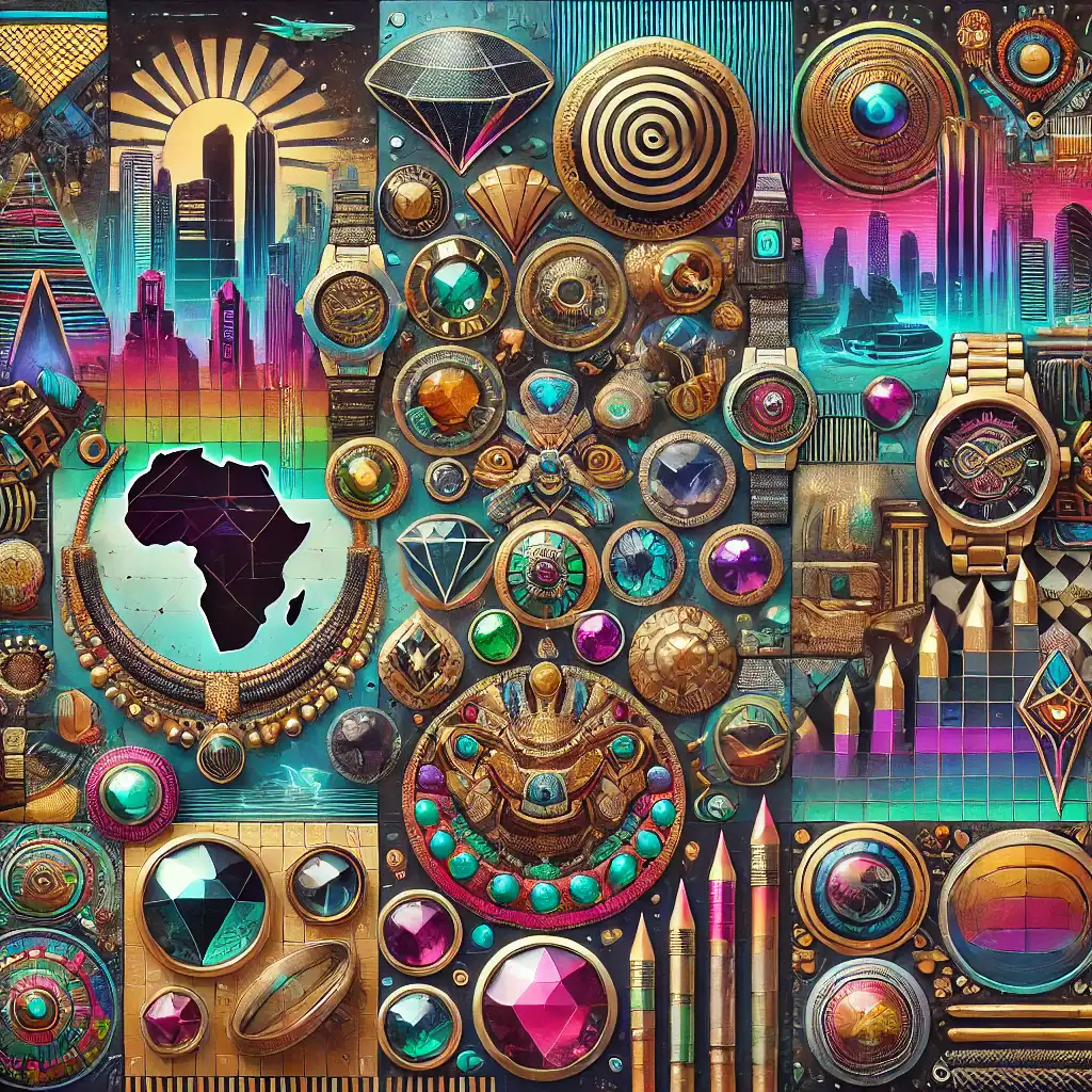 Barevné korálky a šperky, elegantní šperky z drahých kamenů a kovů, módní doplňky, unikátní šperky s africkou inspirací, ručně vyráběné šperky, designové šperky, umělecké šperky, trendy šperky 2023.