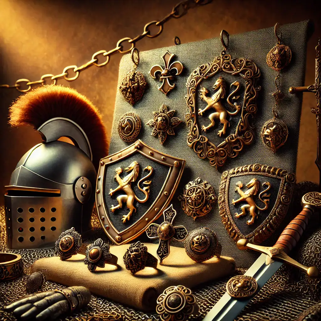 Starověké rytířské suvenýry, kroužky, přívěsky a pumice vynikající pro sběratele, kurzy a vášnivé sběratele šlechtických relicí, velký výběr historických odznaků, medailí a ozdob, originální dárek pro milovníky historie a rytířských tradic.