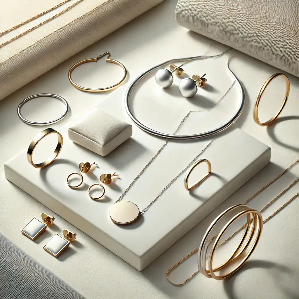 Elegantní šperky z nerezové oceli - náhrdelníky, náušnice, náramky a prsteny pro moderní styl a kvalitní klenoty.