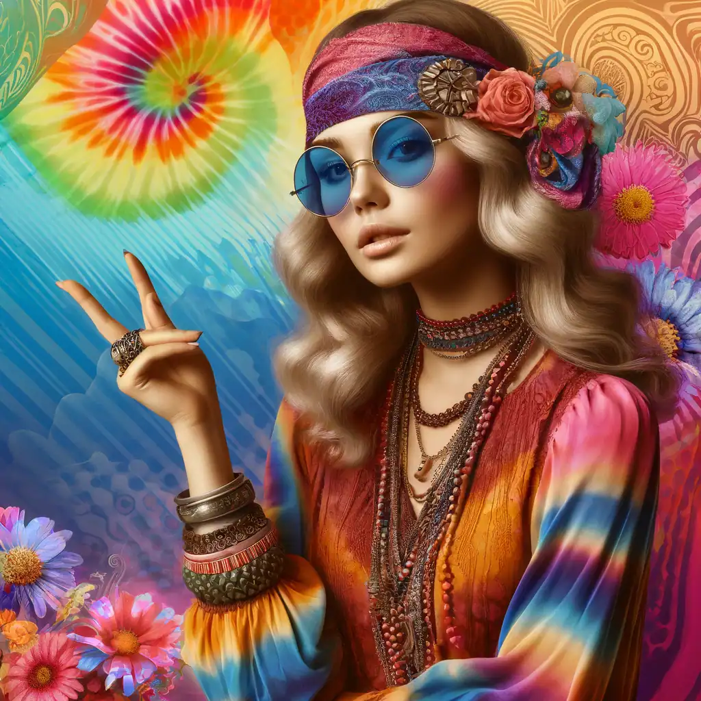 Barevné Švýcarský styl hippie móda, boho šperky, náhrdelníky, pestrobarevné oblečení, retro doplňky, bohémský vzhled, módní trendy, volný čas, festivalová móda, boho styl kamel.