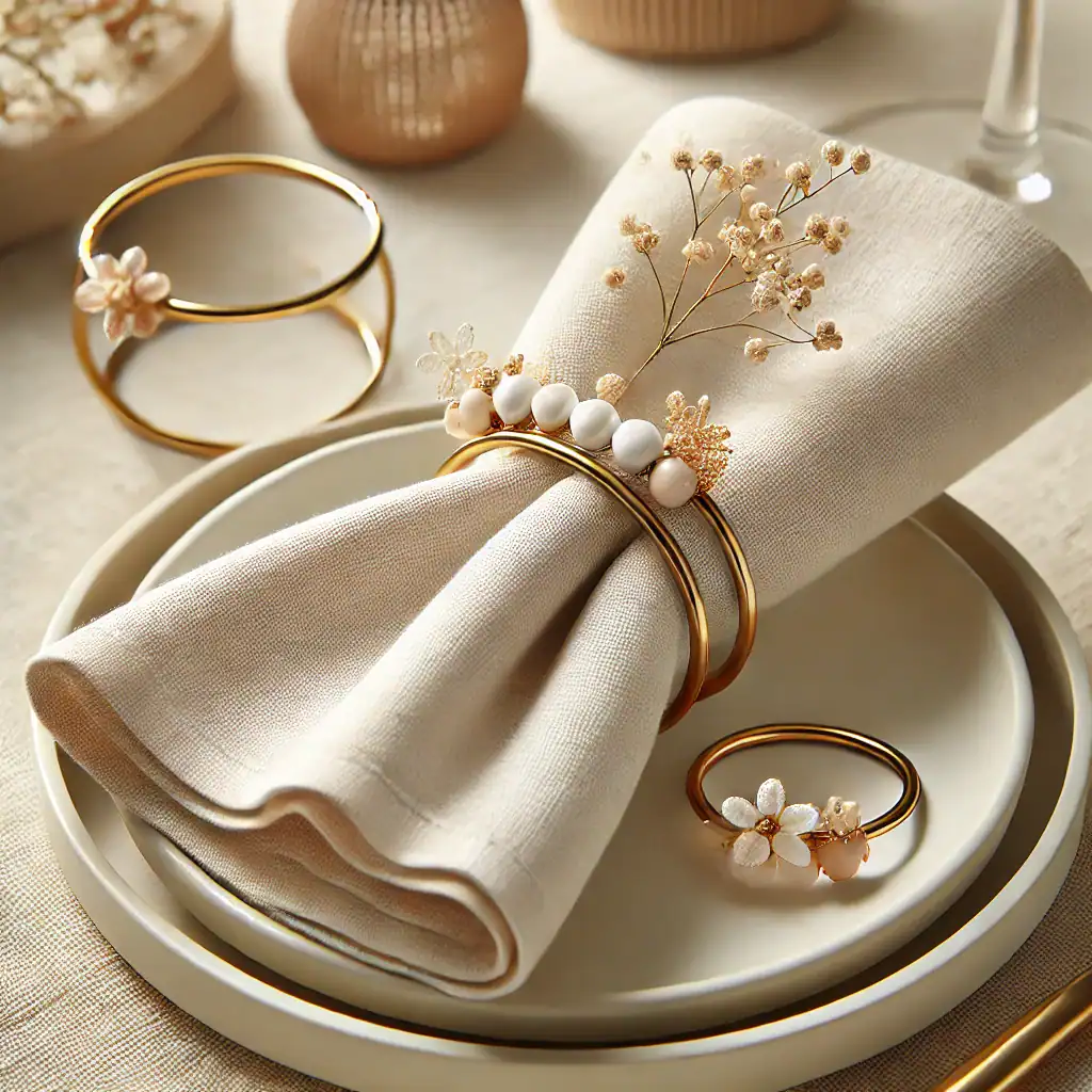 Zlaté šperky s květinovým motivem, doplněné o bílé perly a drobné květiny, stylové do šatníku i na speciální příležitosti, ručně vyráběné originální šperky Bead Culture.