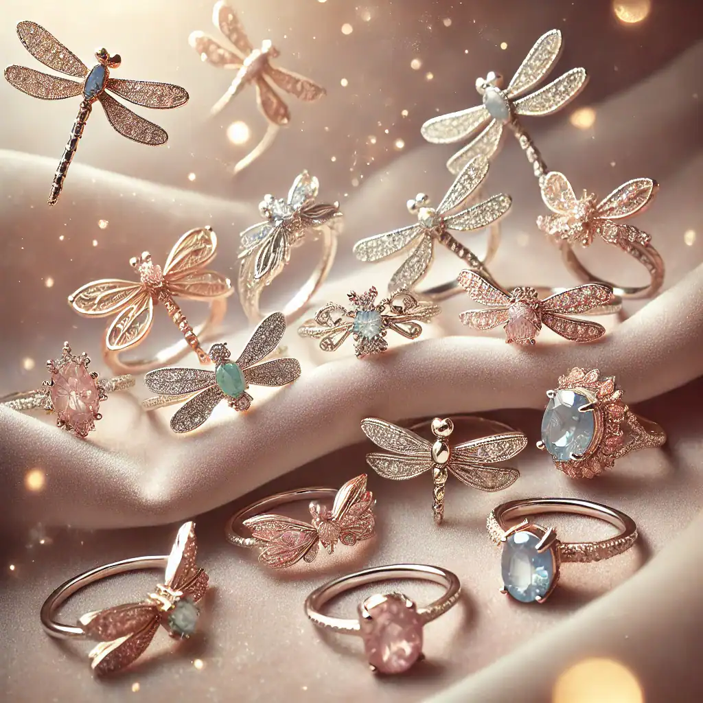 Elegantní bros květinové prsteny a náušnice s drahokamy a lepidly, ručně vyráběné šperky pro ženy, originální design, ideální pro každou příležitost, luxusní a moderní šperky kolekce Bead Culture.