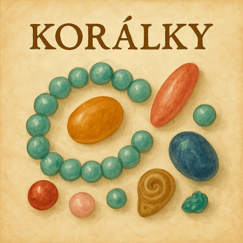 Korálky, barevné dřevěné a plastové korálky na knížce o korálků a jejich tvorbě, ideální pro kreativní šperky a dekorace, vhodné pro hobby i profi šperkaře, ruční práce.