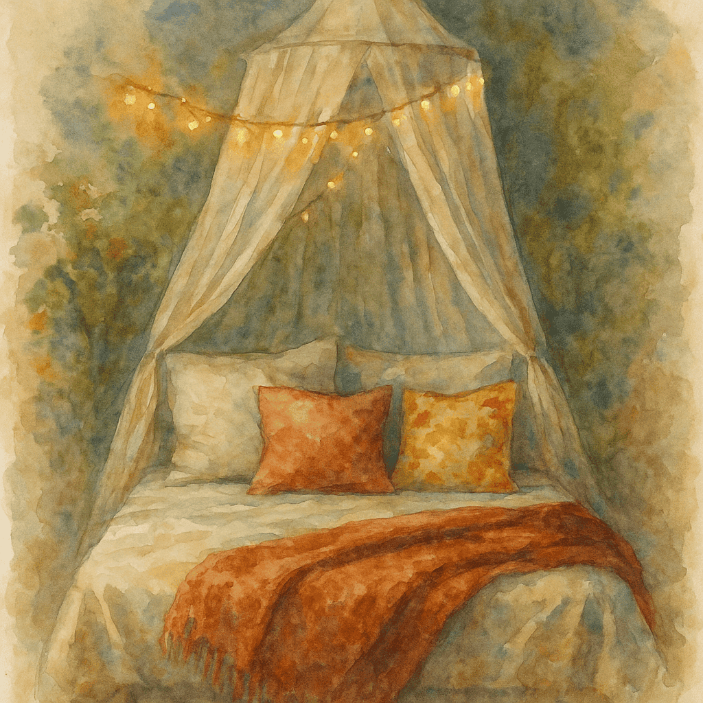 Ložnice s baldachýnem a zrnkem magie: Kde končí realita a začíná peřina