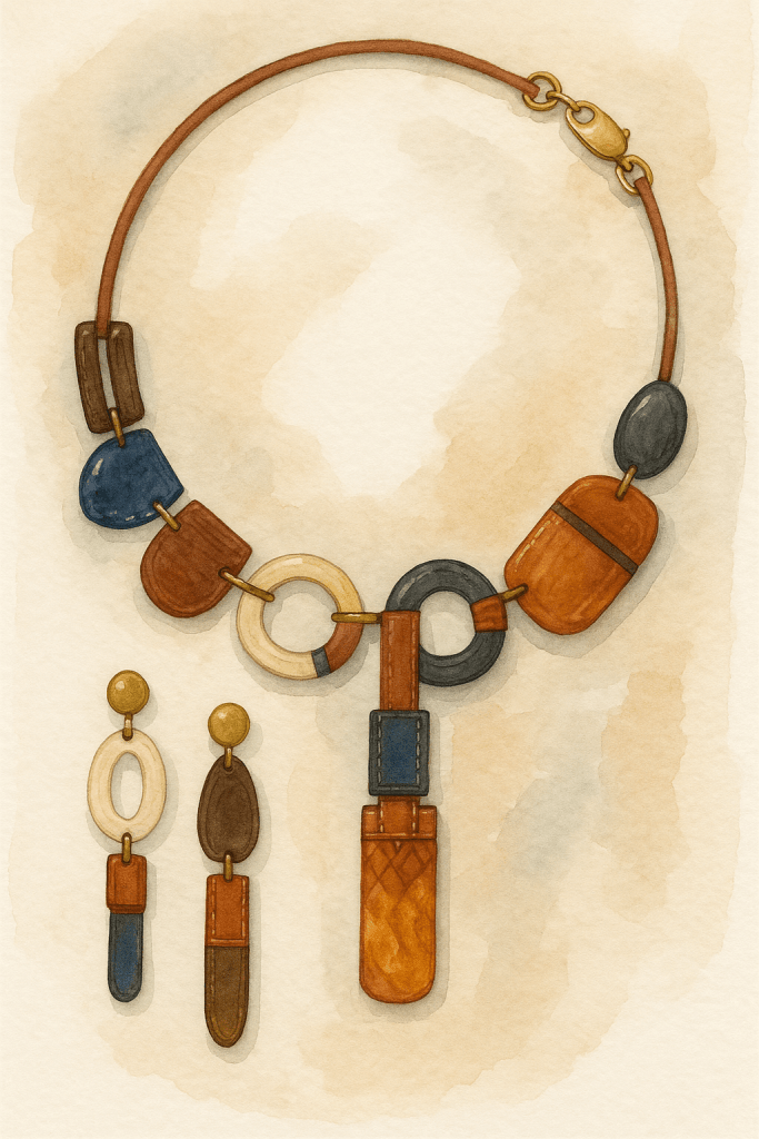 Barevné náhrdelník s kovovými a dřevěnými korálky, módní doplněk, handmade šperky, umělecké šperky, originální design, Bead Culture.