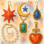 Perličky a náušnice, náramky a přívěsky s designem podle trendů podzimu a zimy 2025/2026, ručně vyrobené šperky z korálků, ideální pro moderní šperkové kolekce.